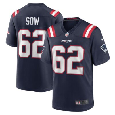 Sidy Sow New England Patriots Team Game Jersey - Navy