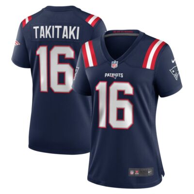 Sione Takitaki New England Patriots Women Game Jersey - Navy