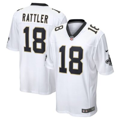 Spencer Rattler New Orleans Saints Game Player Jersey - White