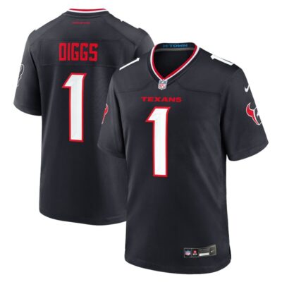 Stefon Diggs Houston Texans Game Jersey - Navy