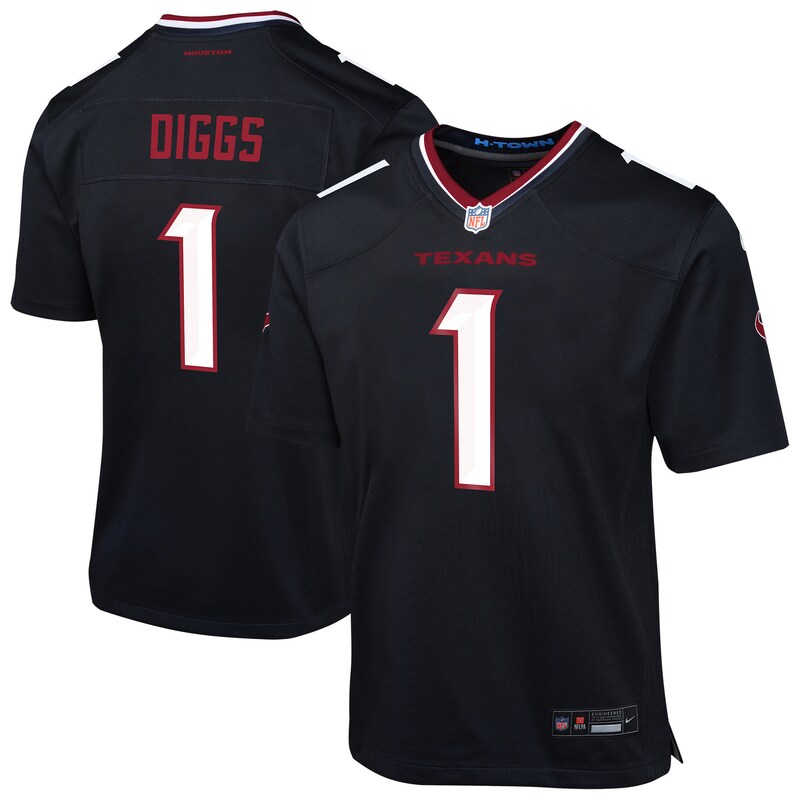 Stefon Diggs Houston Texans Youth Team Player Game Jersey - Navy