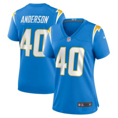 Stephen Anderson Los Angeles Chargers Women Game Jersey - Powder Blue