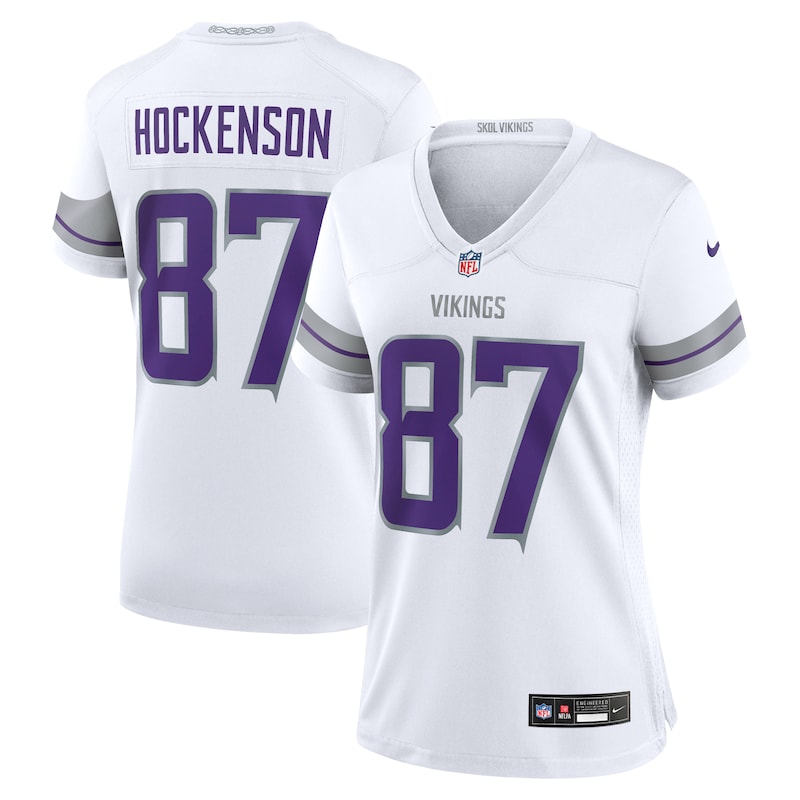 T.J. Hockenson Minnesota Vikings Women Alternate Game Player Jersey - White