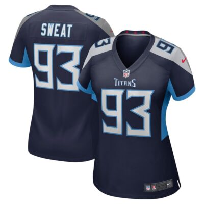 T'Vondre Sweat Tennessee Titans Women Team Game Jersey - Navy