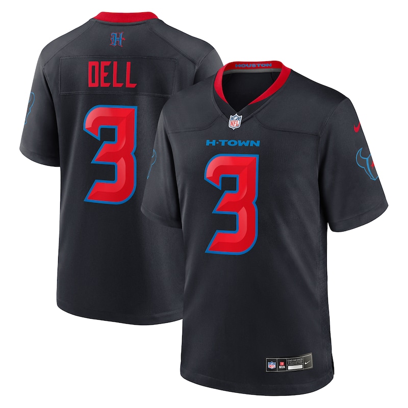 Tank Dell Houston Texans 2nd Alternate Game Jersey - Navy