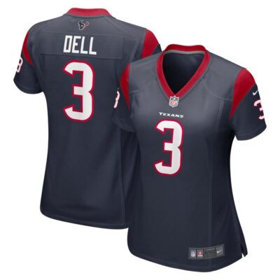 Tank Dell Houston Texans Women Player Game Jersey - Navy