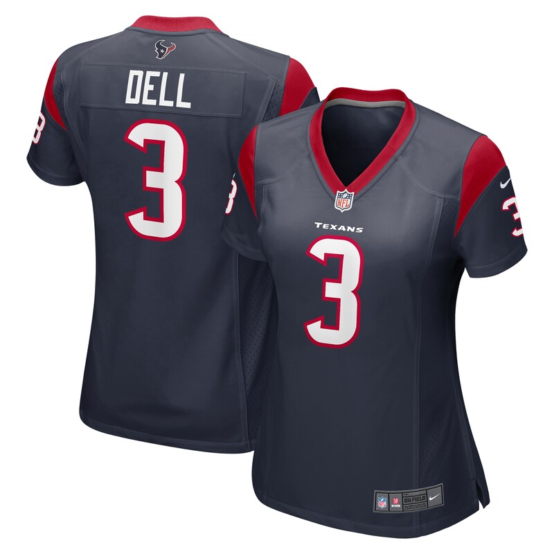 Tank Dell Houston Texans Women Player Game Jersey - Navy