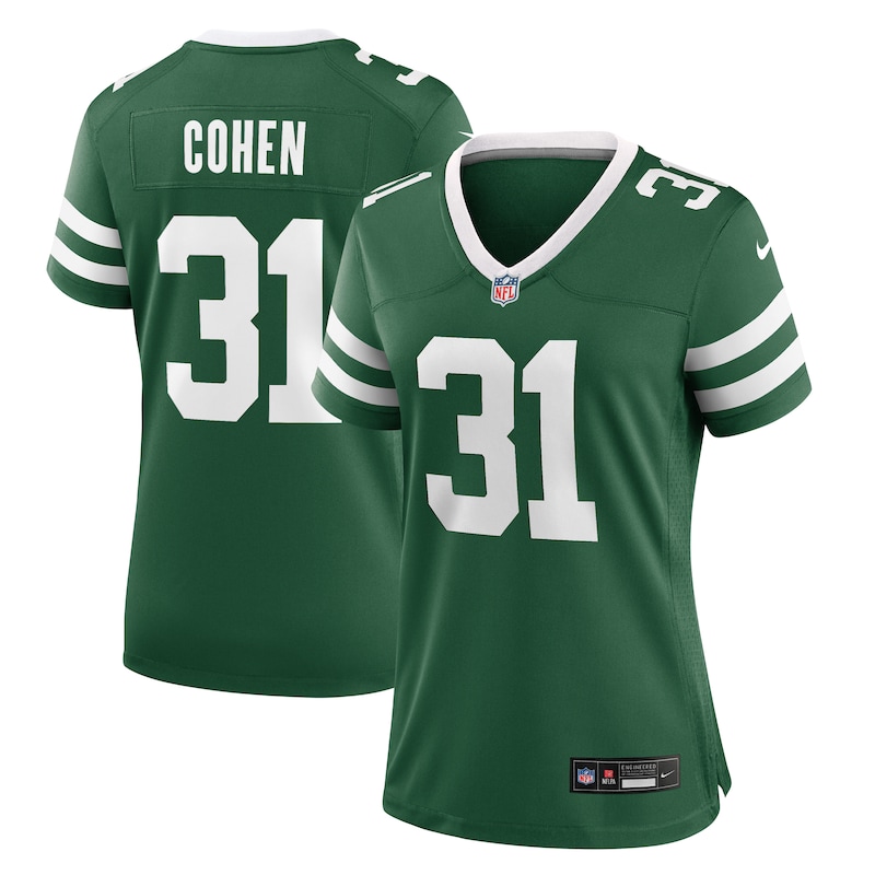 Tarik Cohen New York Jets Women Team Game Jersey - Legacy Green