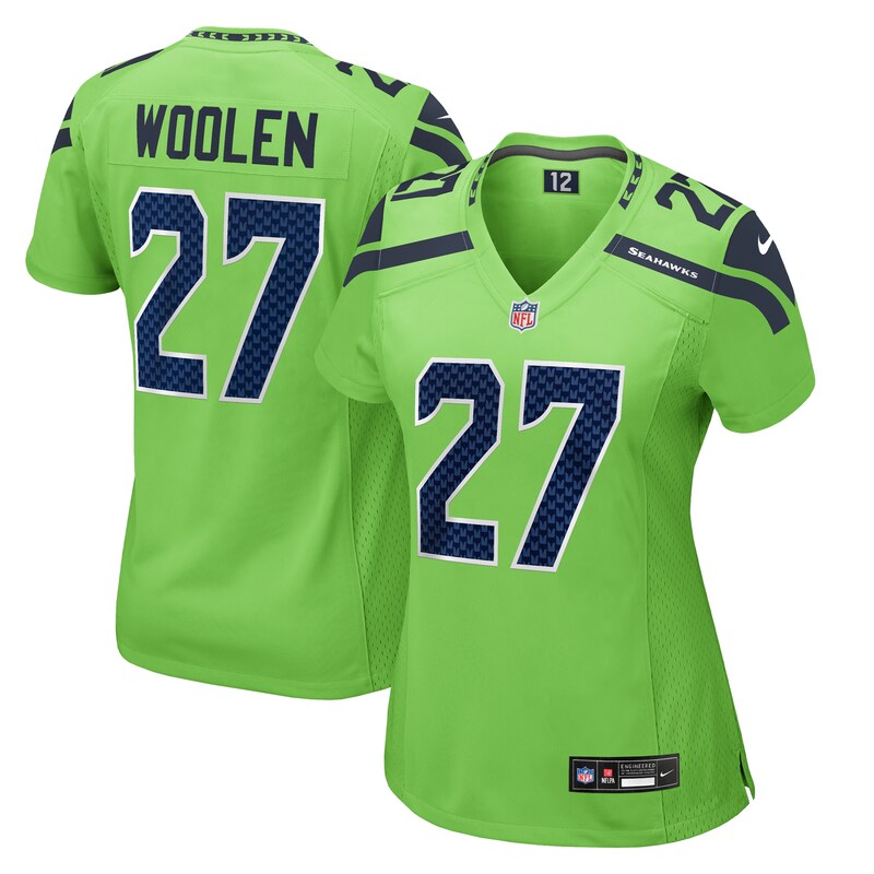 Tariq Woolen Seattle Seahawks Women Game Jersey - Neon Green