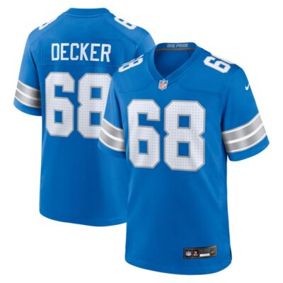Taylor Decker Detroit Lions Team Game Jersey - Blue