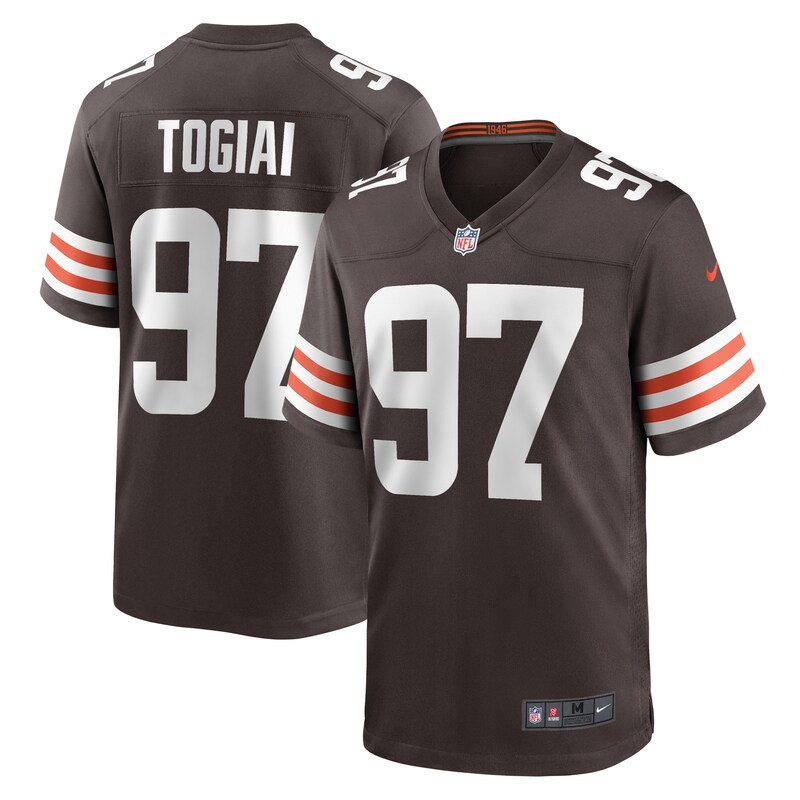 Tommy Togiai Cleveland Browns Game Jersey - Brown