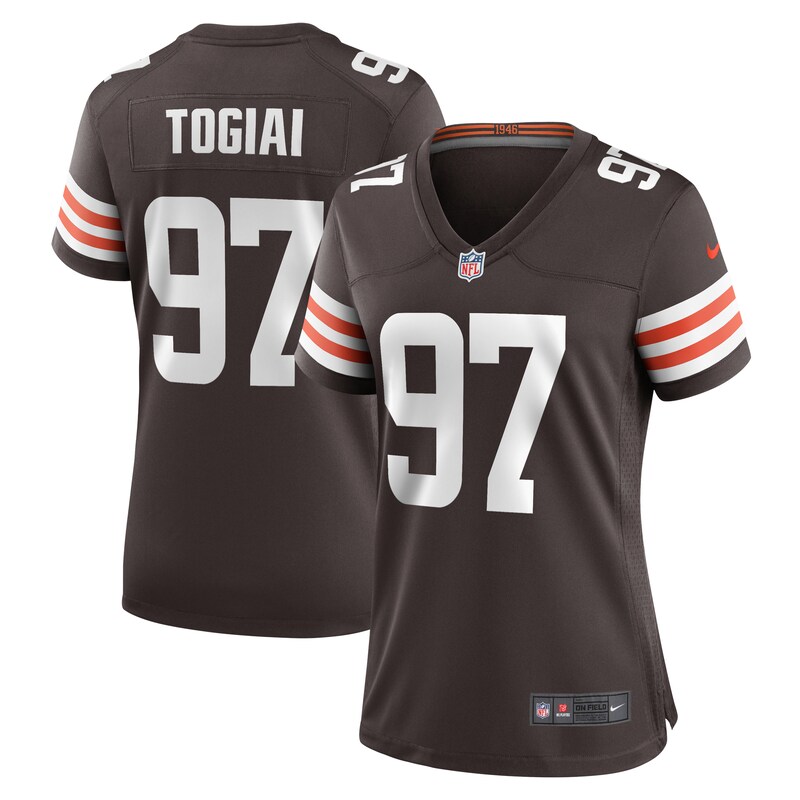 Tommy Togiai Cleveland Browns Women Game Jersey - Brown