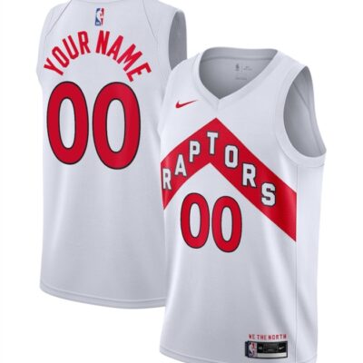 Toronto Raptors Active Player Custom White Association Edition Stitched Basketball Jersey