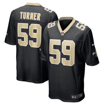 Trai Turner New Orleans Saints Team Game Jersey - Black
