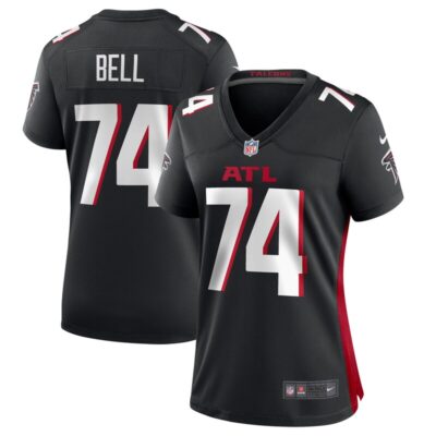 Travis Bell Atlanta Falcons Women Team Game Jersey - Black