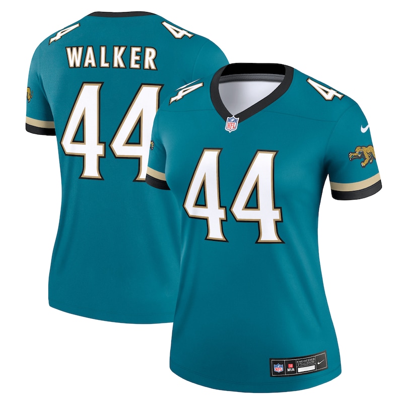 Travon Walker Jacksonville Jaguars Women Alternate Legend Player Performance Top - Prowler Throwback Teal