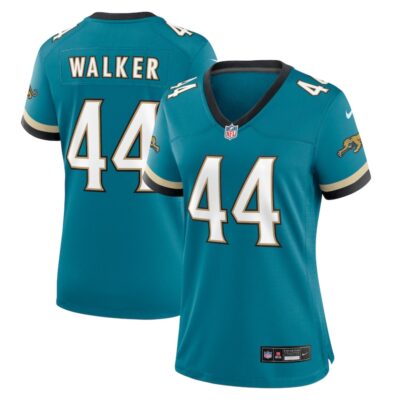 Travon Walker Jacksonville Jaguars Women Prowler Throwback Game Jersey - Teal