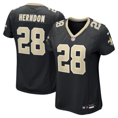 Tre Herndon New Orleans Saints Women Game Jersey - Black