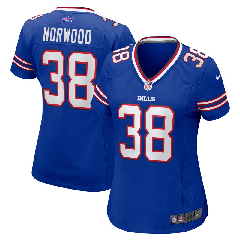 Tre Norwood Buffalo Bills Women Team Game Jersey - Royal