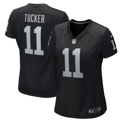 Tre Tucker Las Vegas Raiders Women Team Game Jersey - Black