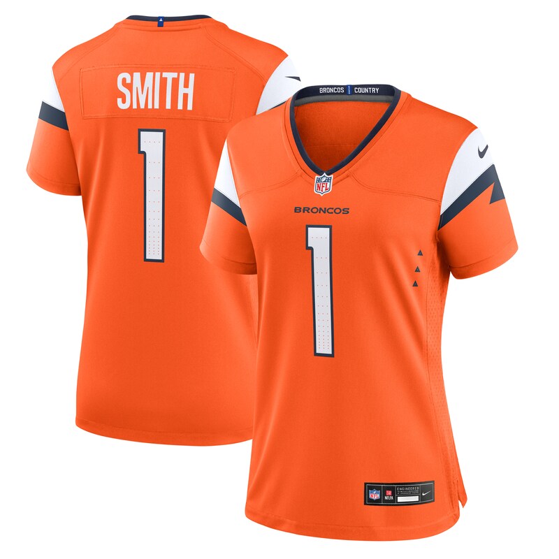 Tremon Smith Denver Broncos Women Team Game Jersey - Orange