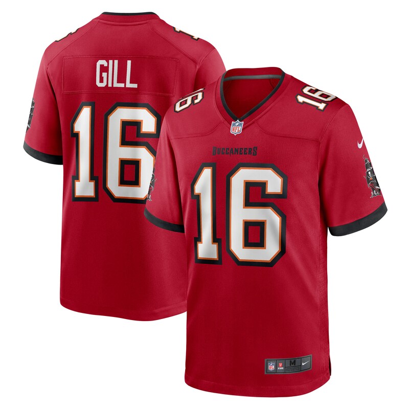 Trenton Gill Tampa Bay Buccaneers Team Game Jersey - Red