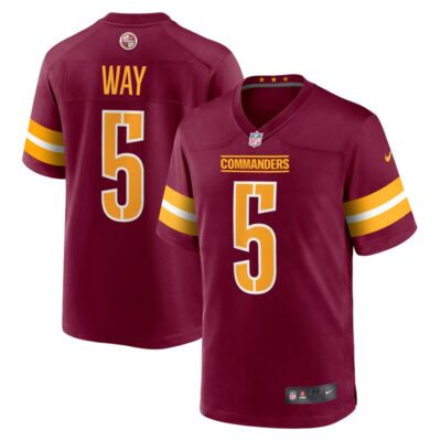 Tress Way Washington Commanders Game Jersey - Burgundy