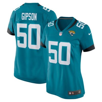 Trevis Gipson Jacksonville Jaguars Women Team Game Jersey - Teal