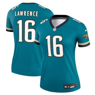 Trevor Lawrence Jacksonville Jaguars Women Alternate Legend Player Performance Top - Prowler Throwback Teal