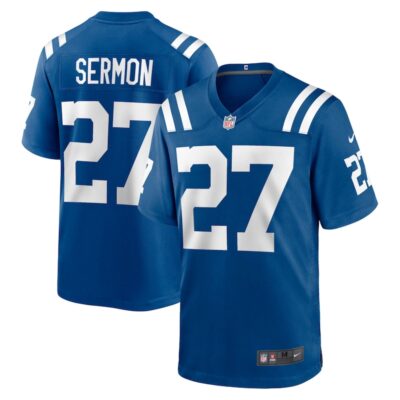 Trey Sermon Indianapolis Colts Game Jersey - Royal