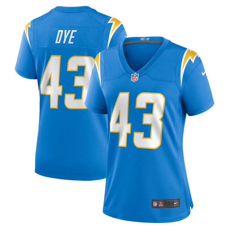Troy Dye Los Angeles Chargers Women Game Jersey - Powder Blue
