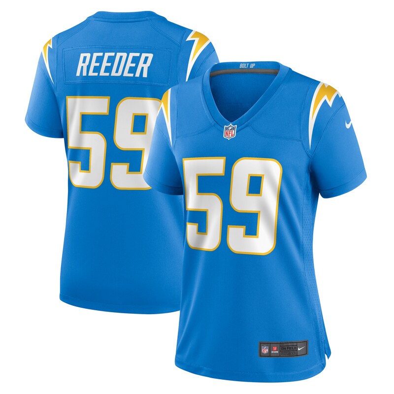 Troy Reeder Los Angeles Chargers Women Team Game Jersey - Powder Blue