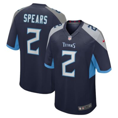 Tyjae Spears Tennessee Titans Game Jersey - Navy