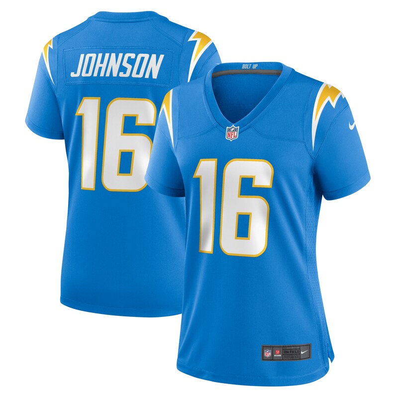Tyler Johnson Los Angeles Chargers Women Team Game Jersey - Powder Blue