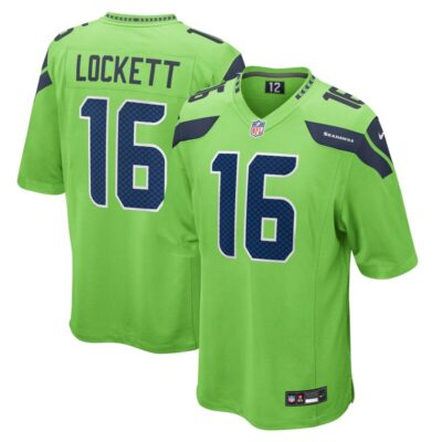Tyler Lockett Seattle Seahawks Game Jersey - Neon Green
