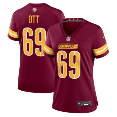 Tyler Ott Washington Commanders Women Game Jersey - Burgundy