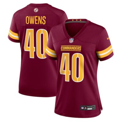 Tyler Owens Washington Commanders Women Game Jersey - Burgundy