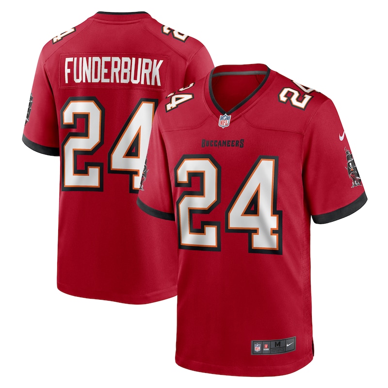 Tyrek Funderburk Tampa Bay Buccaneers Game Jersey - Red