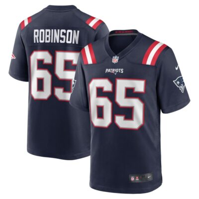 Tyrese Robinson New England Patriots Game Jersey - Navy