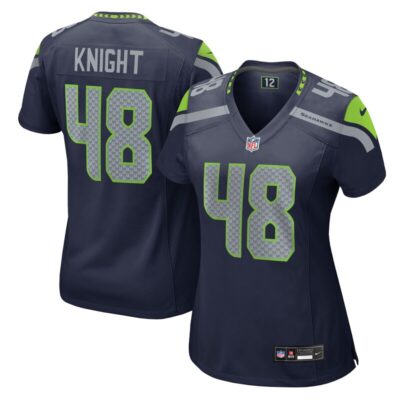 Tyrice Knight Seattle Seahawks Women Team Game Jersey - College Navy