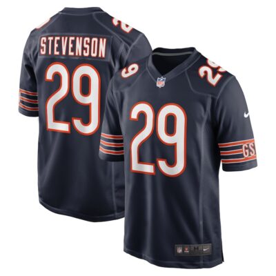 Tyrique Stevenson Chicago Bears Game Jersey - Navy