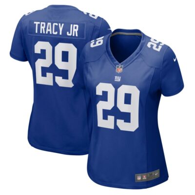 Tyrone Tracy Jr. New York Giants Women Game Jersey - Royal
