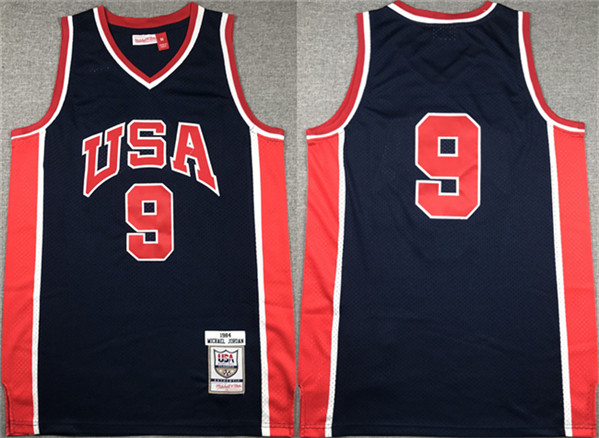 USA Basketball #9 Vince Carter Navy Stitched Jersey