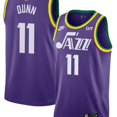 Utah Jazz #11 Kris Dunn Purple 2023 Classic Edition Stitched Basketball Jersey