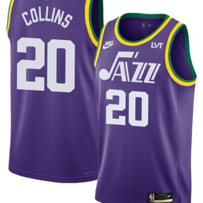 Utah Jazz #20 John Collins Purple 2023 Classic Edition Stitched Basketball Jersey