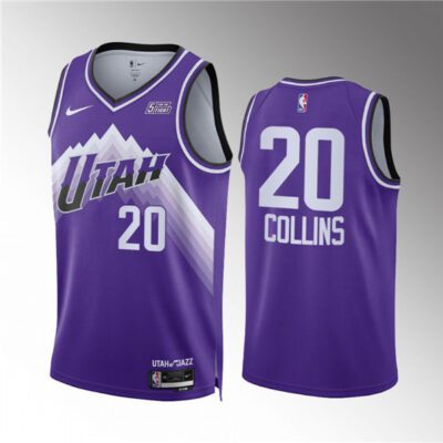 Utah Jazz #20 John Collins Purple 2023/24 City Edition Stitched Basketball Jersey