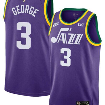 Utah Jazz #3 Keyonte George Purple 2023 Classic Edition Stitched Basketball Jersey