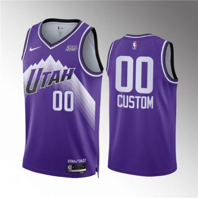 Utah Jazz Active Player Custom Purple 2023 City Edition Stitched Basketball Jersey