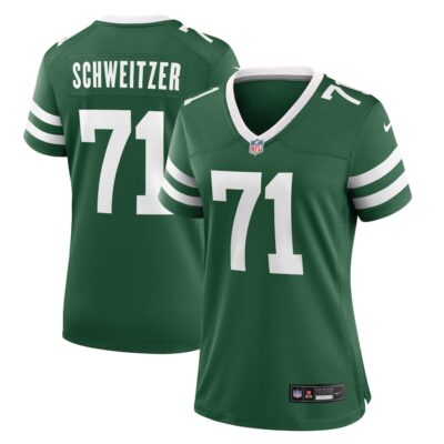 Wes Schweitzer New York Jets Women Team Game Jersey - Legacy Green
