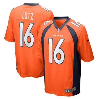 Wil Lutz Denver Broncos Game Jersey - Orange